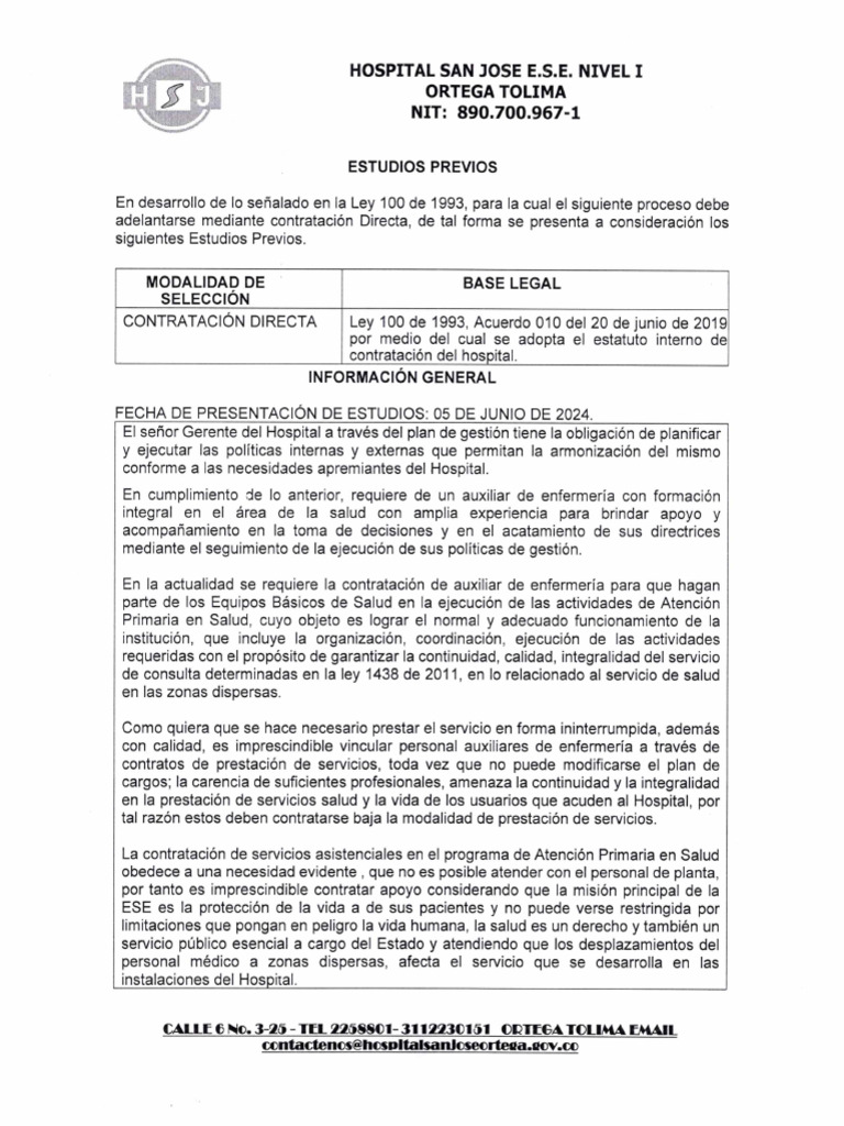 Estudios Previos | PDF
