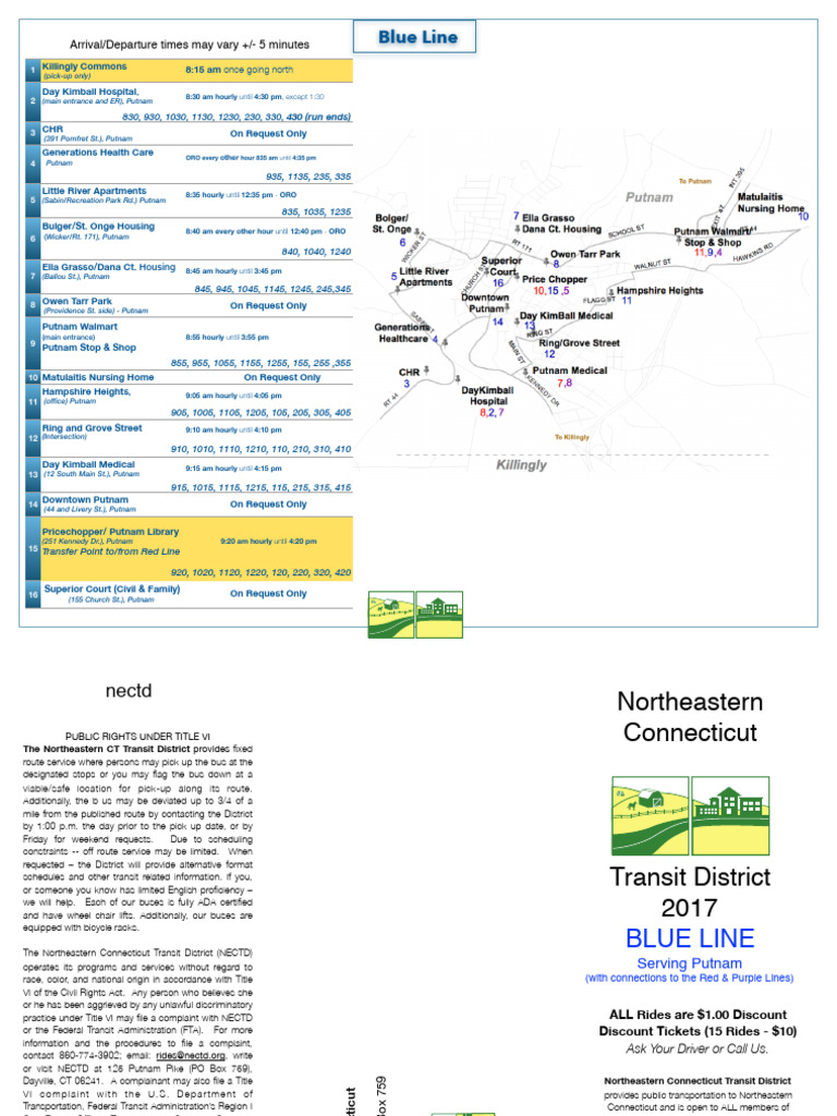 Blue Line Transit Schedule and Info | PDF | Public Transport | Transport