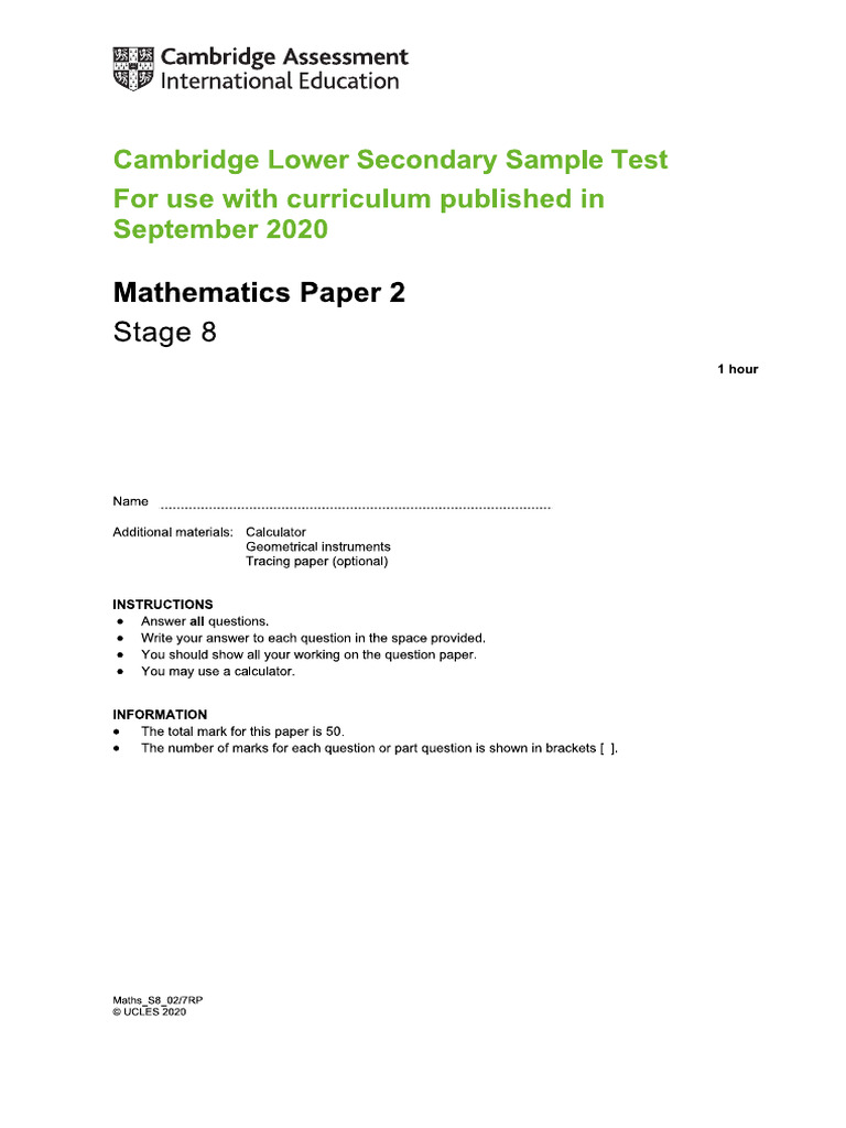 PG Test 2020 p2 | PDF