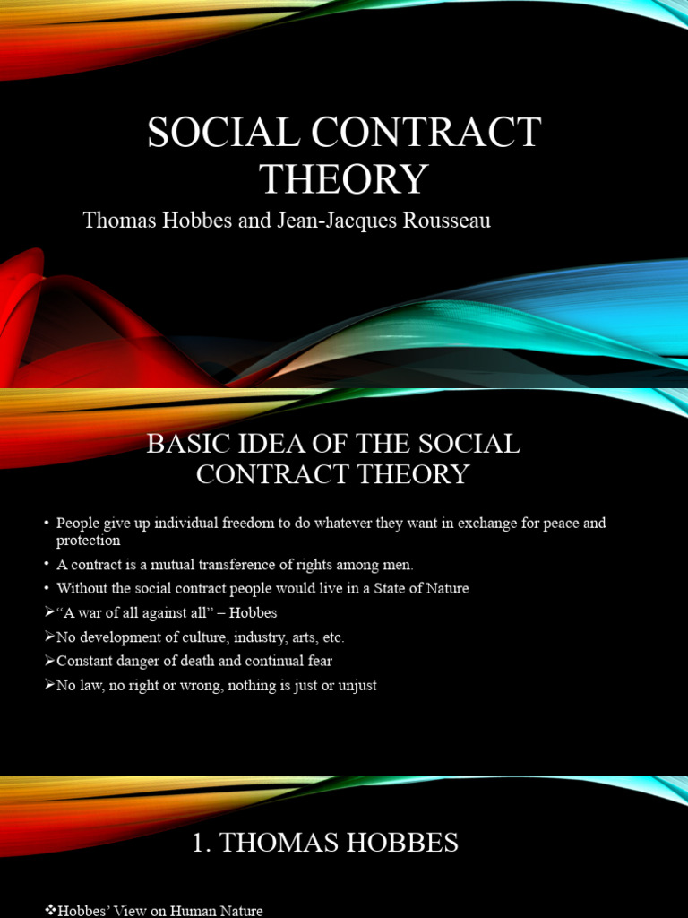 Social Contract Theory Pdf Social Contract Jean Jacques Rousseau