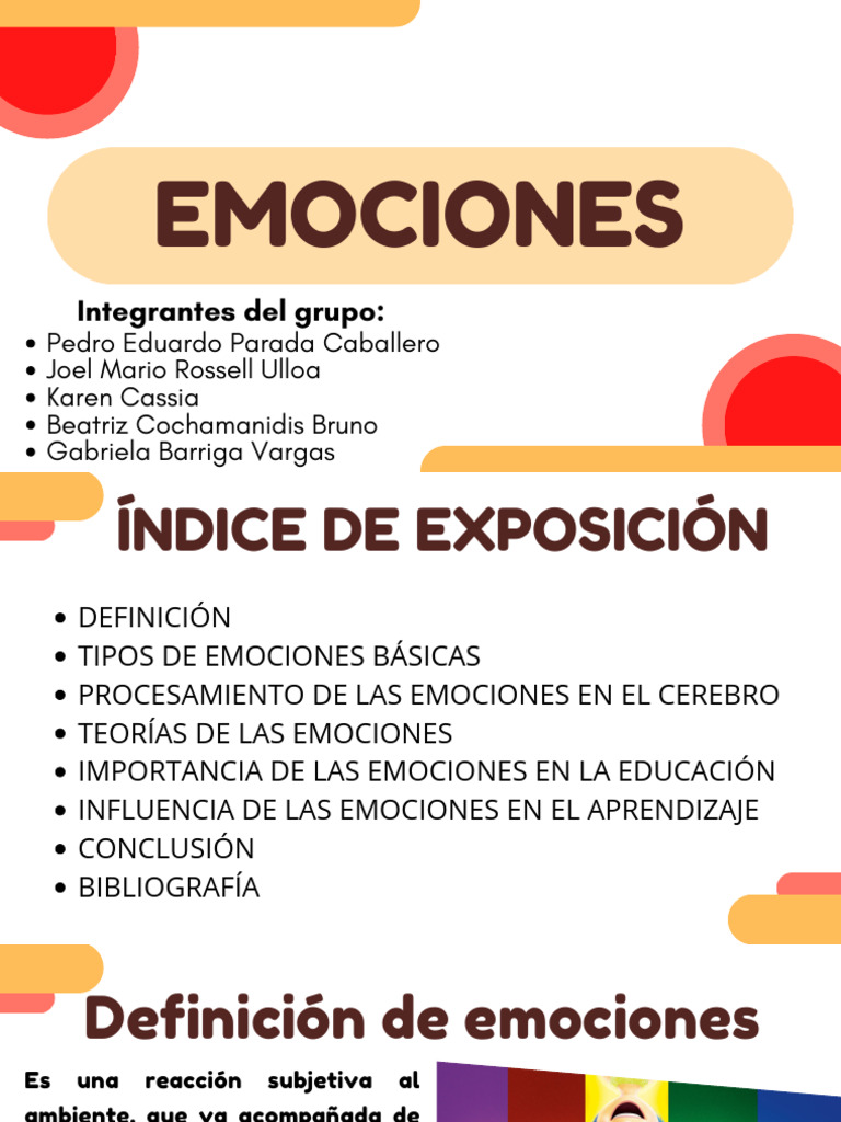 Definición y Tipos de Emociones | PDF | Las emociones | Inteligencia