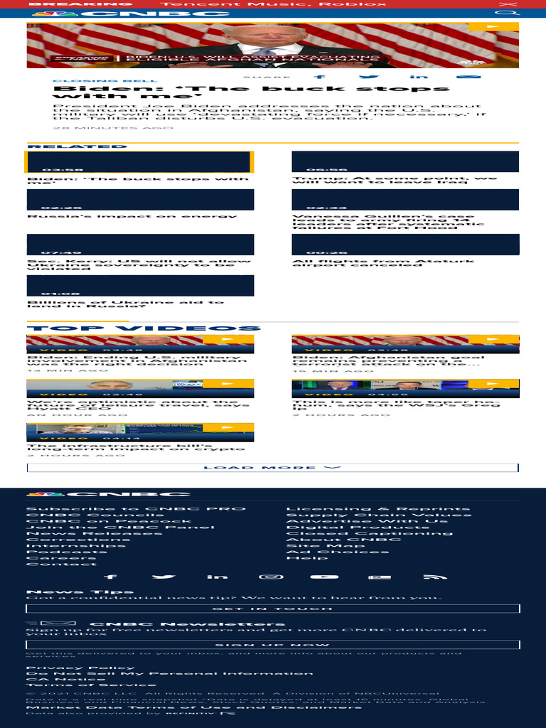Biden 'The Buck Stops With Me' | PDF | Joe Biden | Cnbc