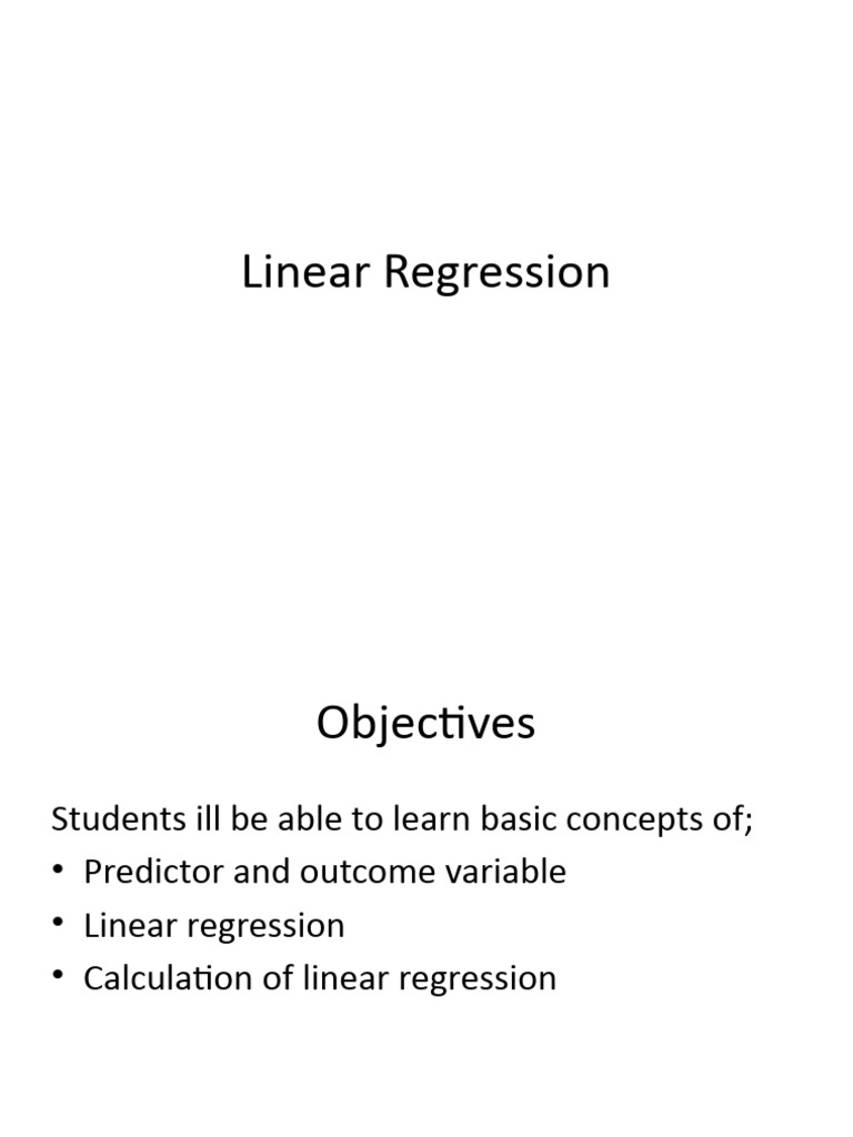Linear Regression Zamin | PDF | Linear Regression | Dependent And ...