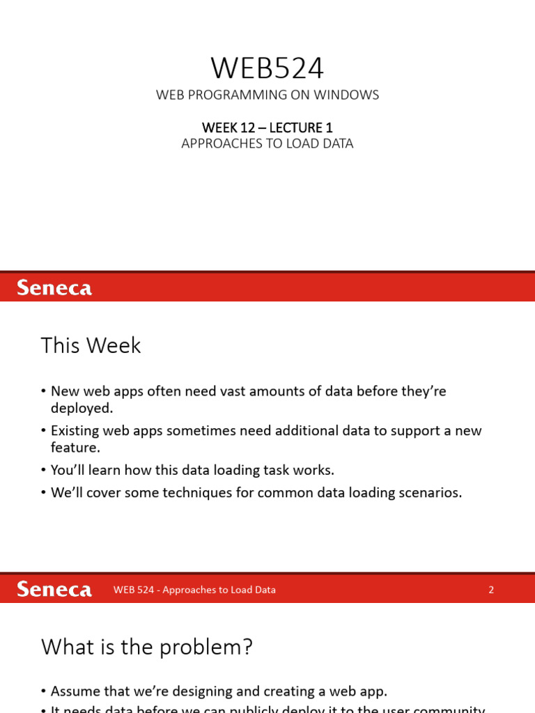 Data Loading Techniques for Web Apps | PDF | Internet & Web | World ...