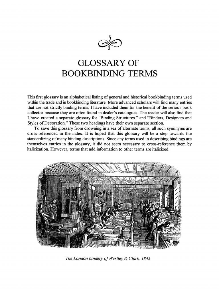 Glossary of Bookbinding PDF