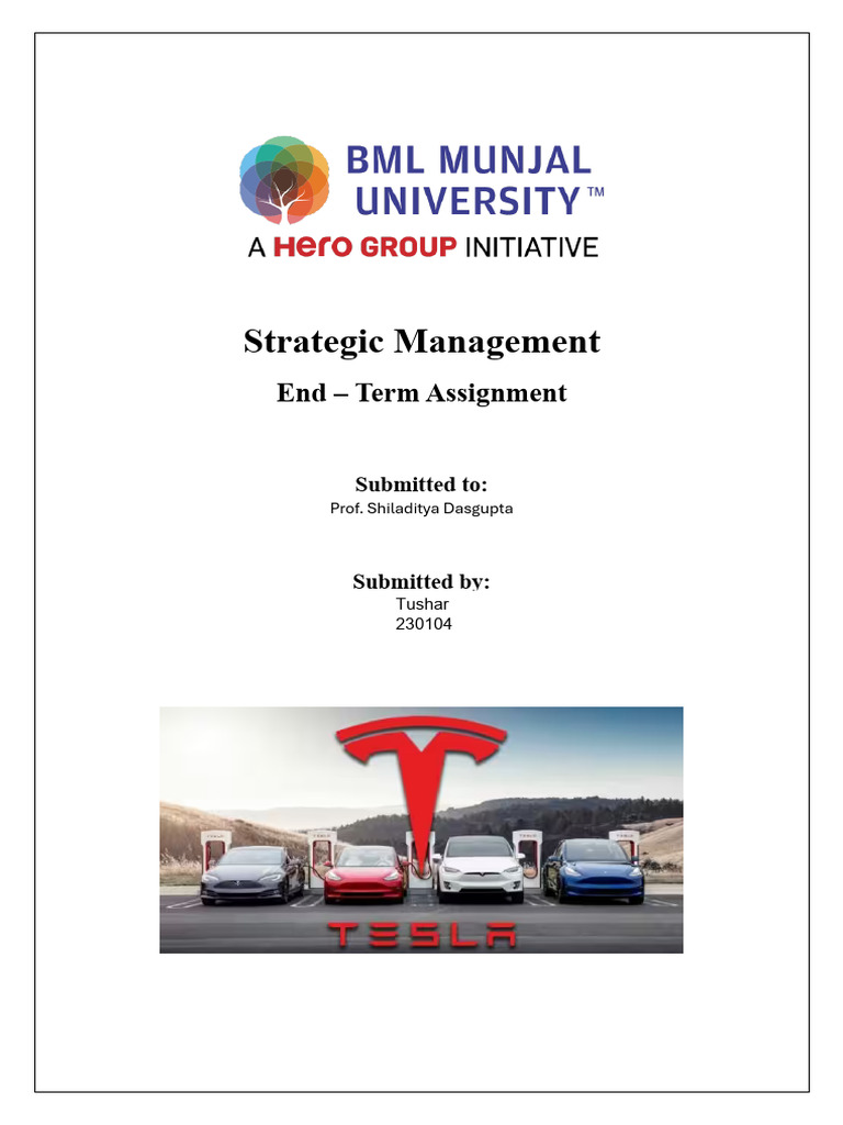 Tesla's Strategic Management Insights | PDF | Electric Vehicle ...