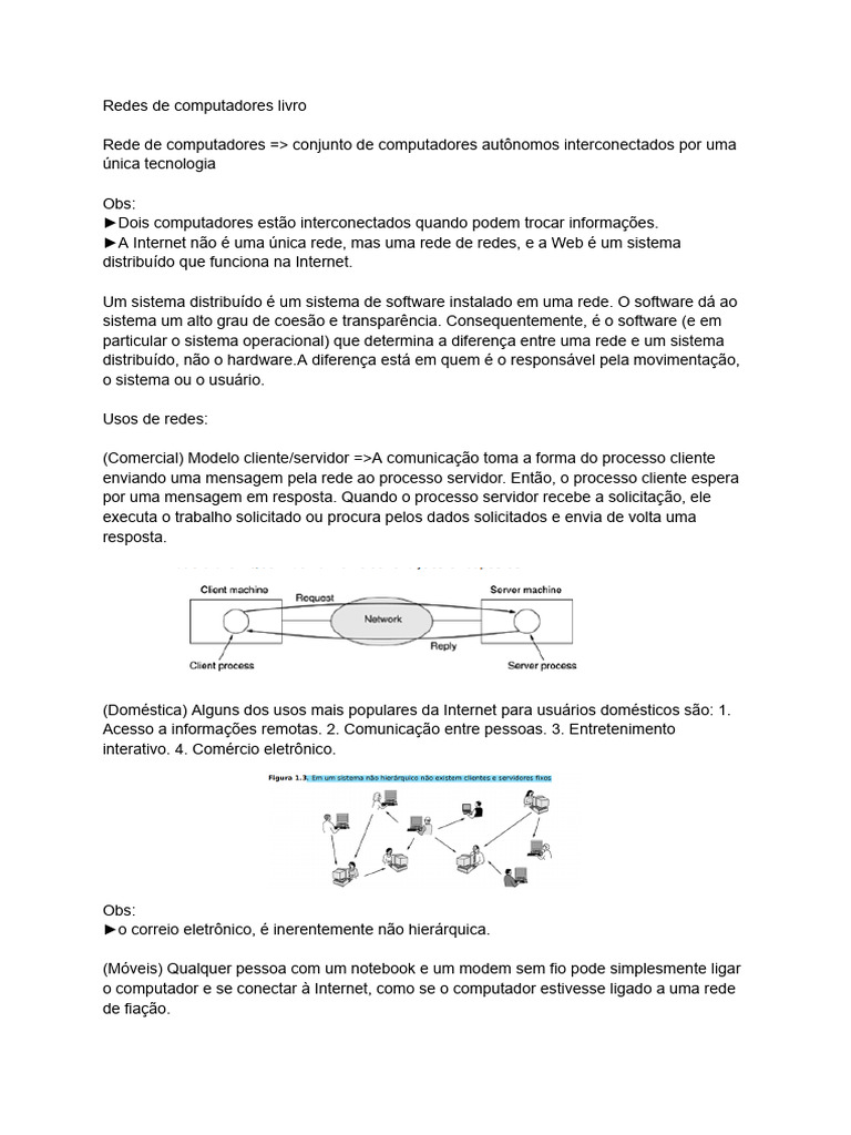 Guia Completo sobre Redes de Computadores | PDF | Rede de computadores ...