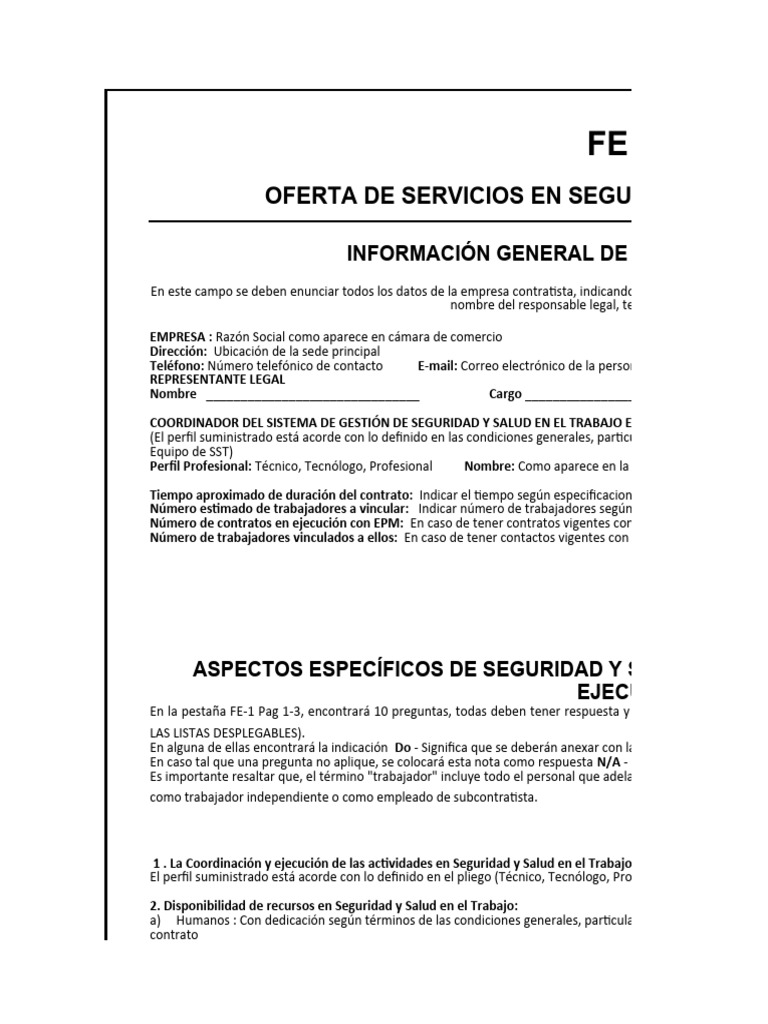 Servicios de Seguridad y Salud Laboral | PDF | Seguridad y salud ...