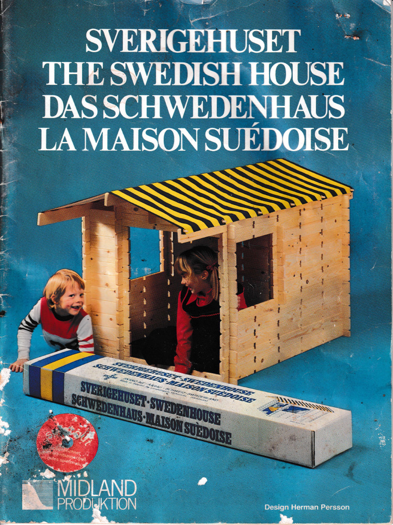 Swedish Wendy House Instructions Vintage 1980s Wooden Kit | PDF