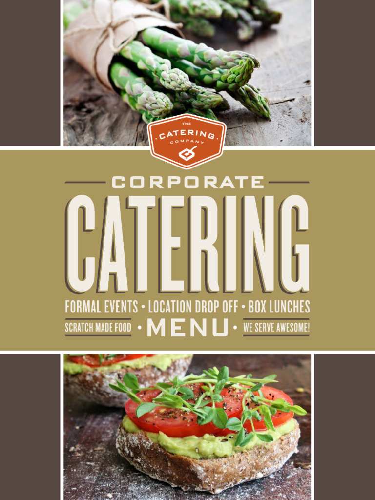 TCC Catering Menu Overview | PDF | Salad | Muffin