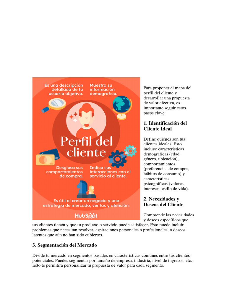 Mapa del Cliente y Propuesta de Valor | PDF | Publicidad digital ...