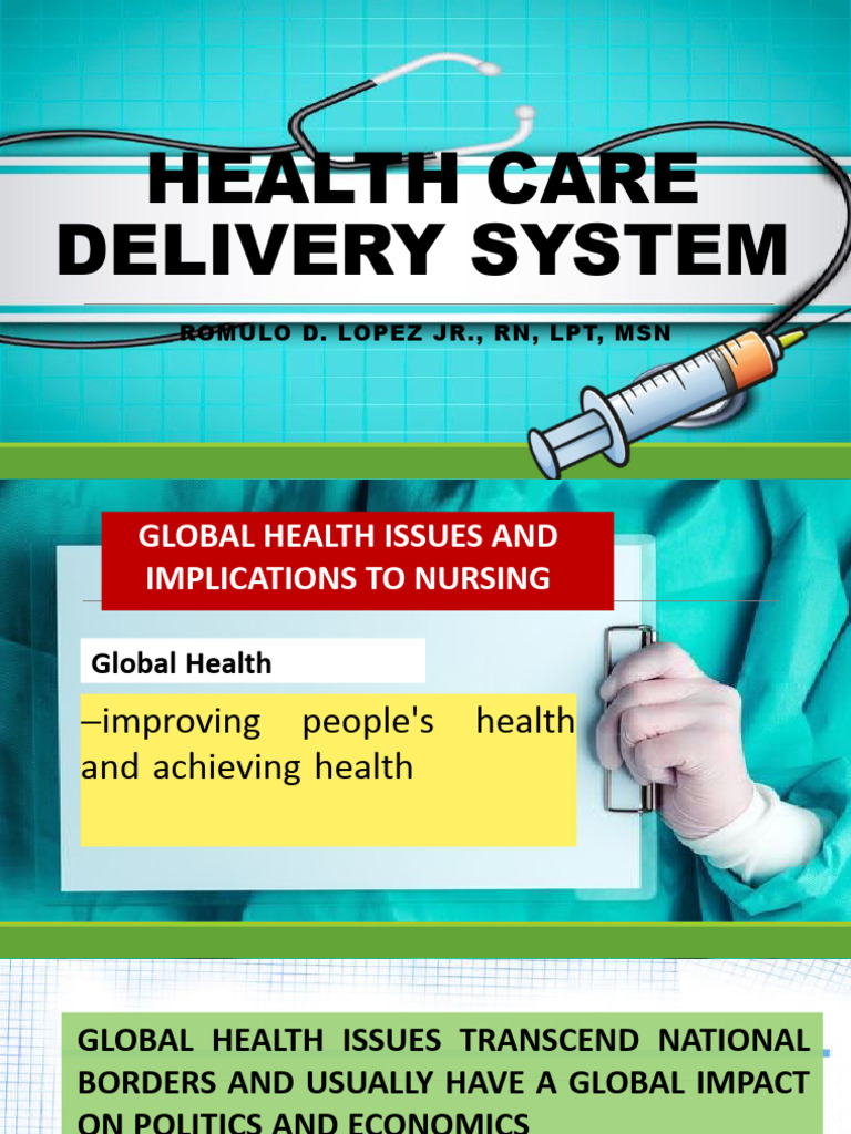 Global Health Issues and Nursing Roles | PDF | Global Health | World ...
