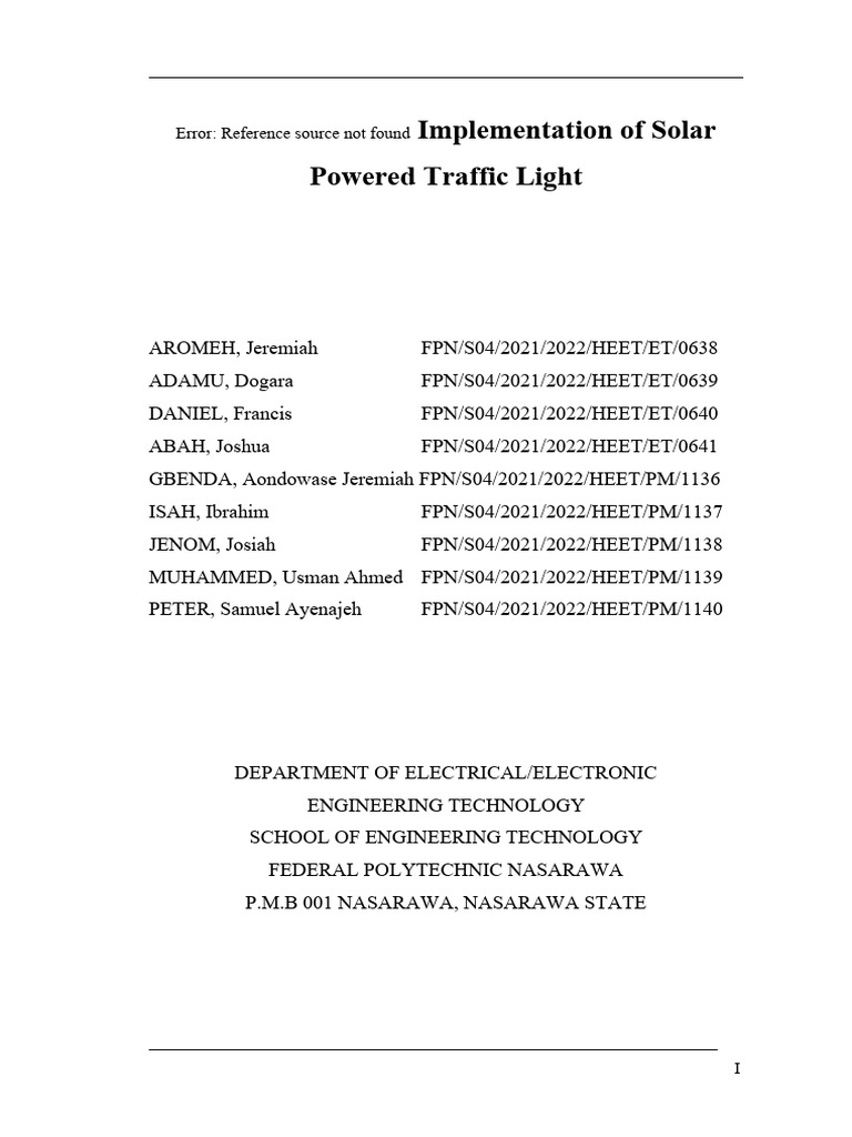 Group 2 | PDF | Traffic Light | Microcontroller