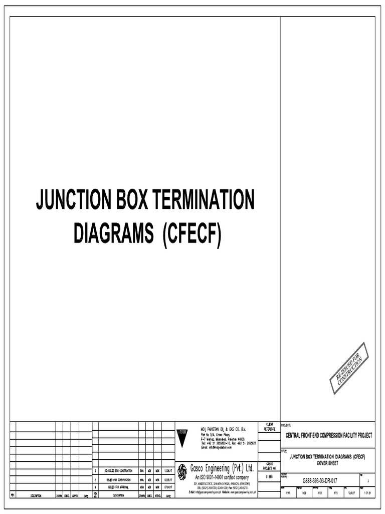 G888 393 03 DR 017, Rev.2 (Junctionbox Termination Drawings) | PDF