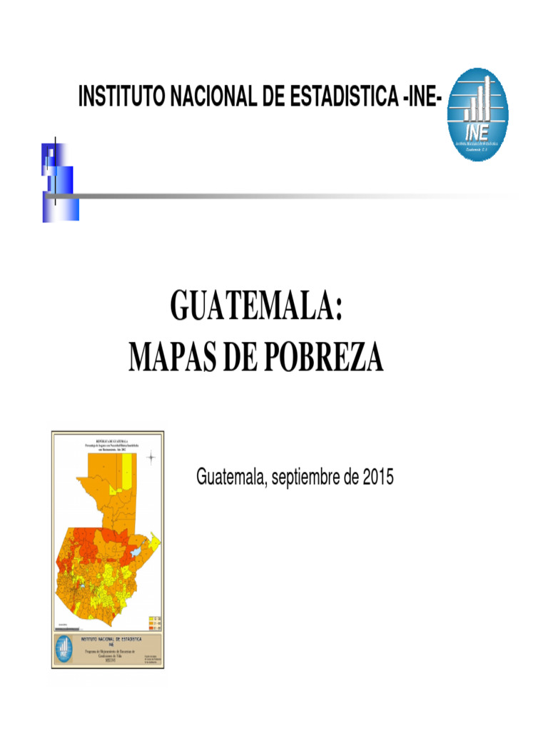 Mapas de Pobreza en Guatemala 2024 | PDF | Pobreza | Pobreza e indigencia
