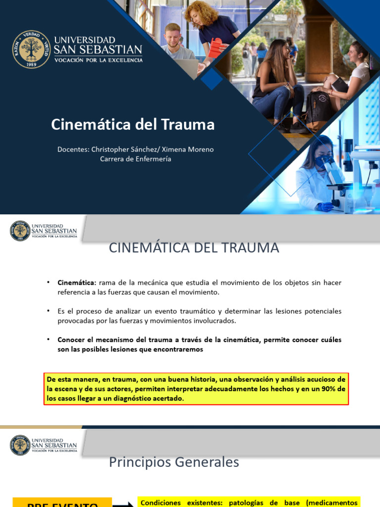 Cinemática del Trauma en Accidentes | PDF | La columna vertebral