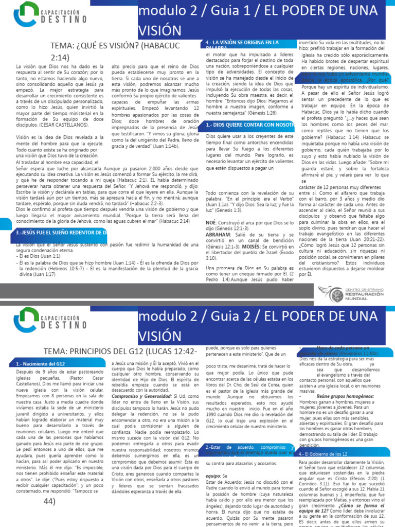 El Poder de una Visión en Cristo | PDF | Jesús | Juan el apóstol