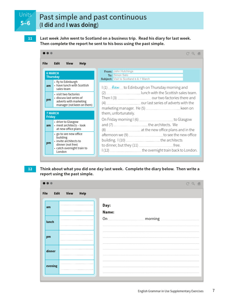Past Continuous & Past Simple | PDF