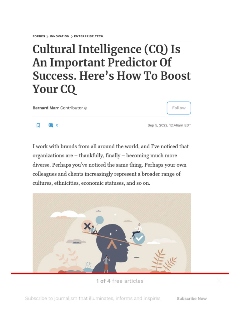 Boosting Cultural Intelligence (CQ) | PDF | Emotional Intelligence ...
