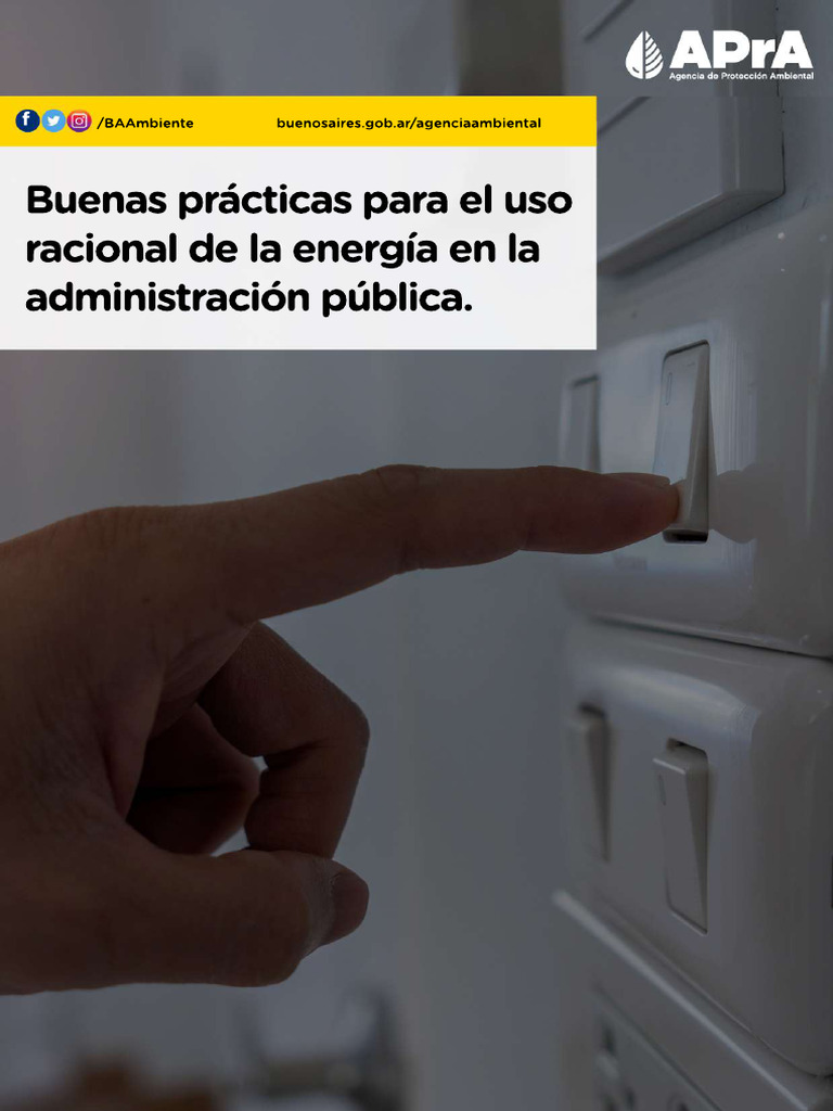 Buenas prácticas para el uso racional de la energía en la ...