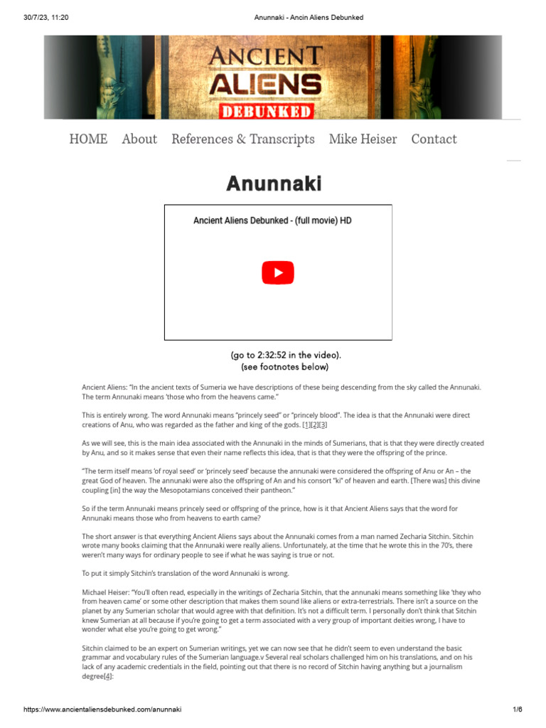 Anunnaki Myths vs. Sumerian Truths | PDF | Zecharia Sitchin