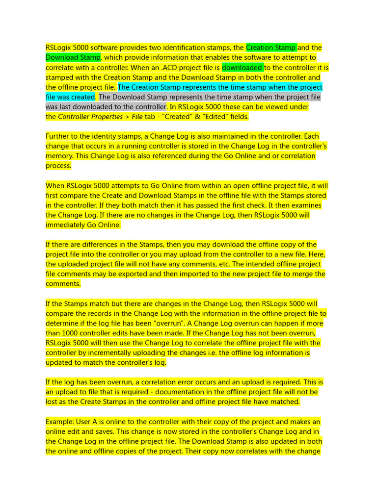 Rslogix 5000 Software Provides Two Identification Stamps Download