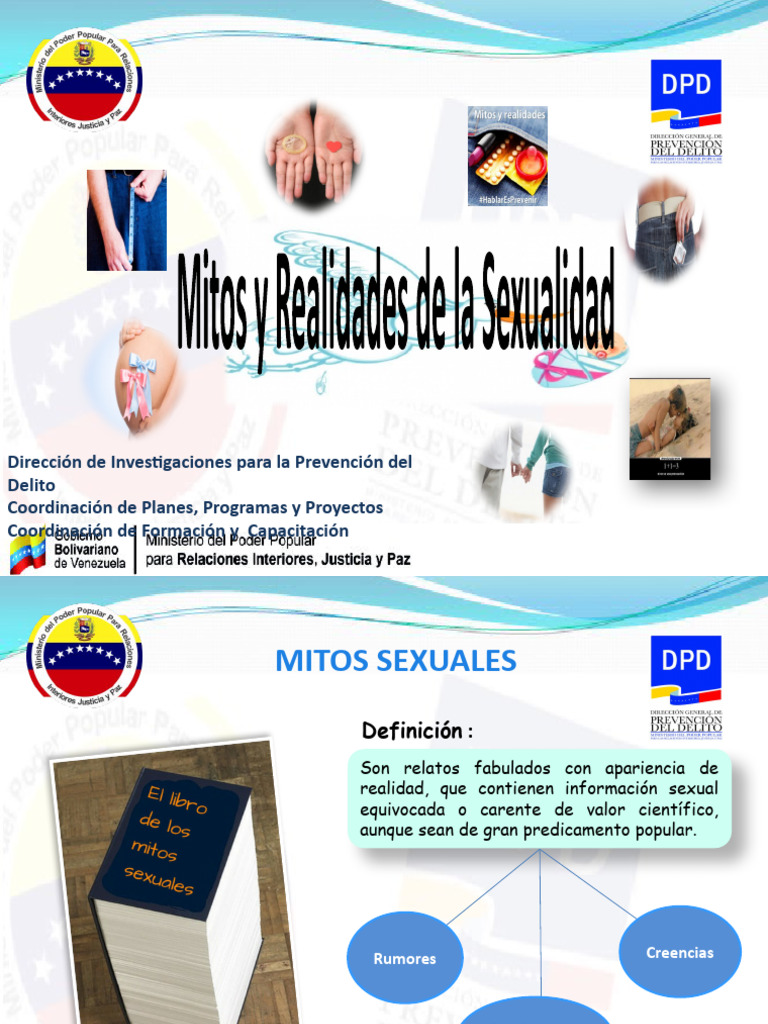 Mitos y Realidades de La Sexualidad | PDF | Sexualidad | Reproducción ...