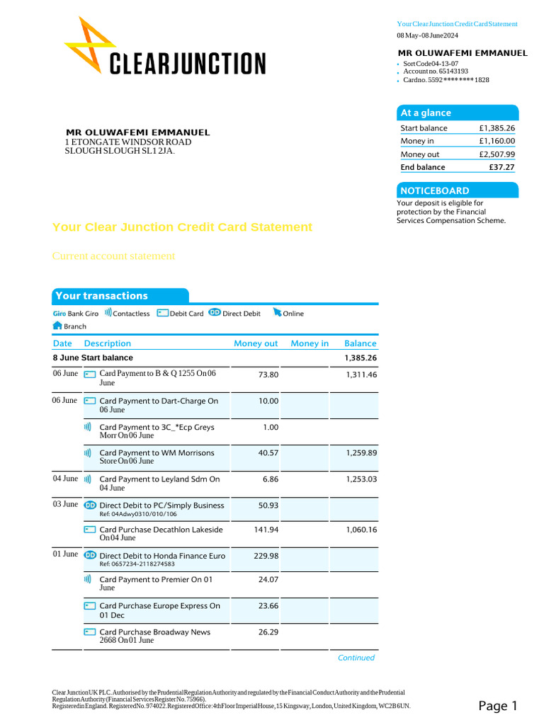 Efs Omega Understanding Your Credit Card Statement - l9vp873