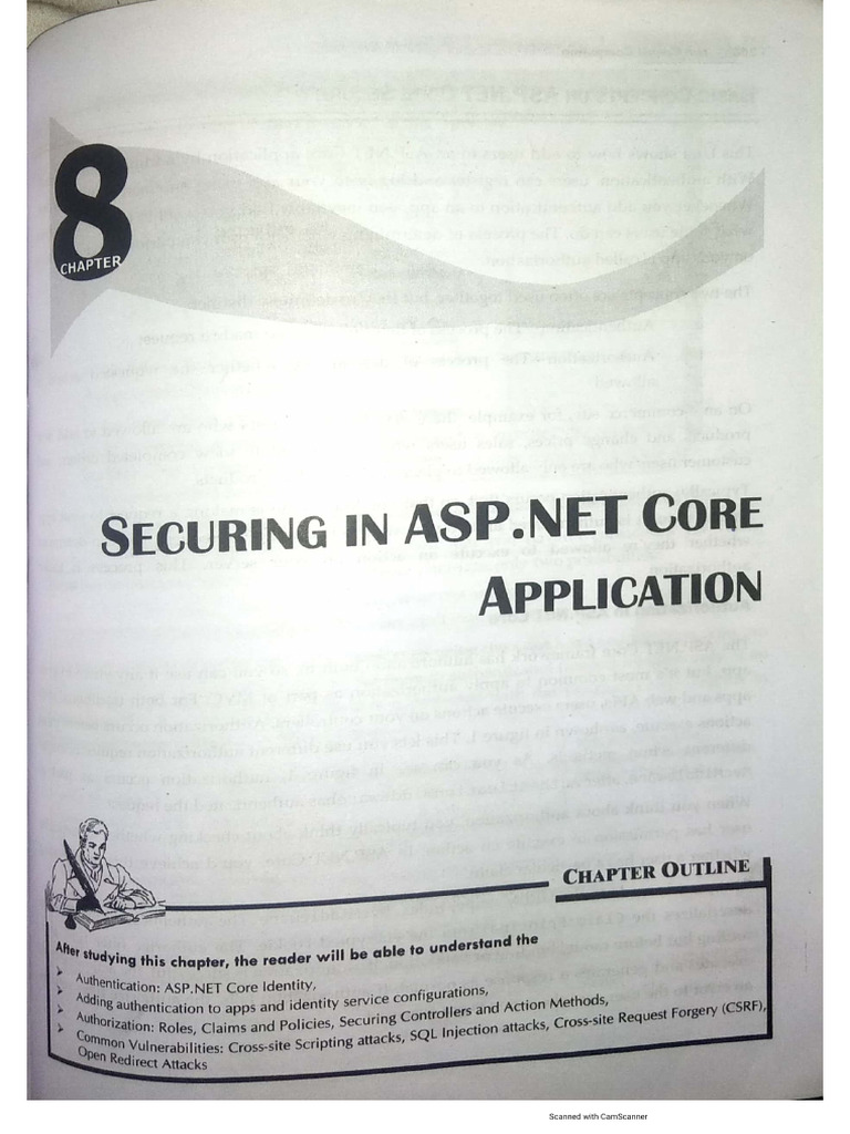 Unit 8 - Securing in ASPNET CORE Application | PDF