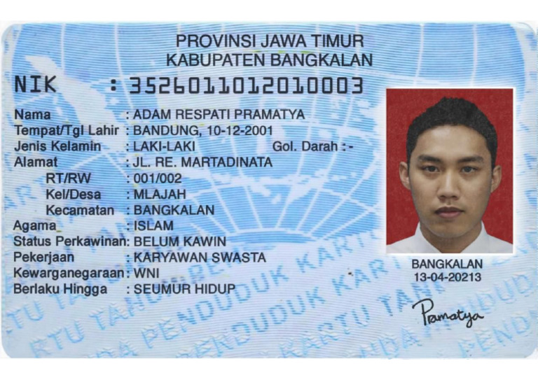 KTP - Adam Respati | PDF
