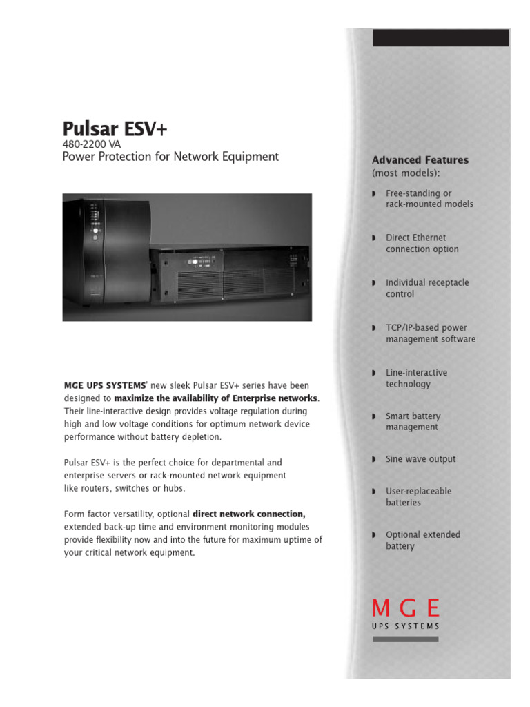 Pulsar ES-687895769V | PDF | Computer Network | Mains Electricity