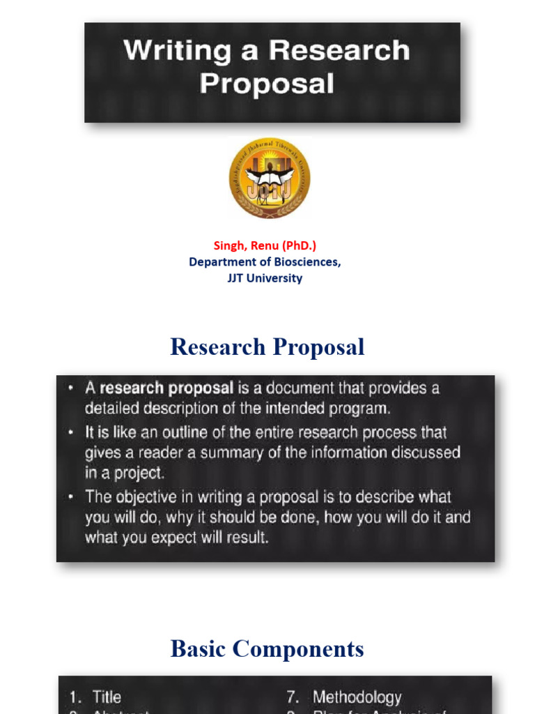 Research Proposal Essentials | PDF