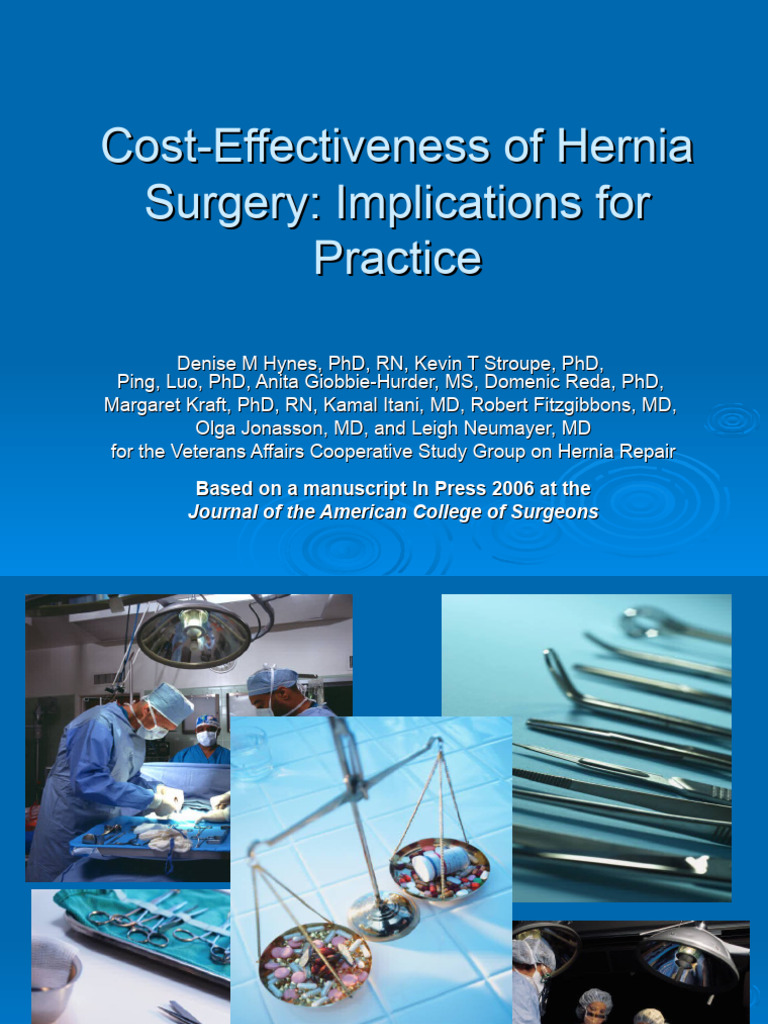 Costeffectivehernia | PDF | Cost Effectiveness Analysis | Health Care