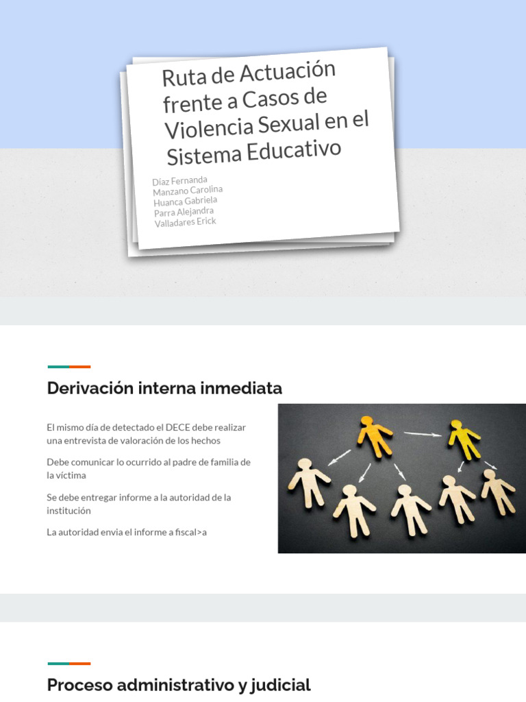 Ruta Violencia Sexual en El Ámbito Educativo | PDF | Ciencias sociales ...