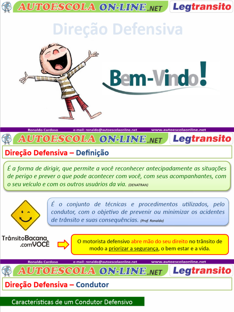 5 - Direção Defensiva | PDF | Tráfego | Motocicleta