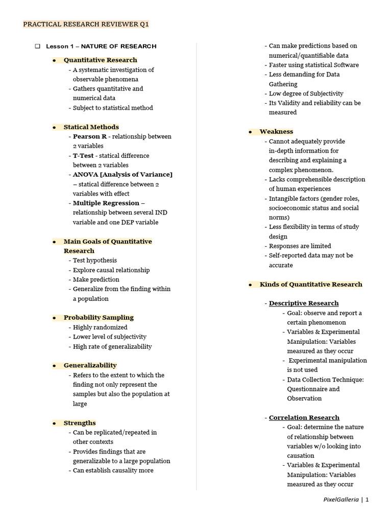 Quantitative Research Essentials | PDF | Statistics | Sampling (Statistics)