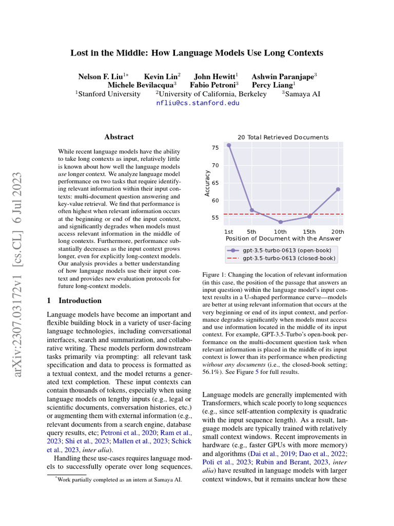 Long Context Challenges for Language Models | PDF | Information ...