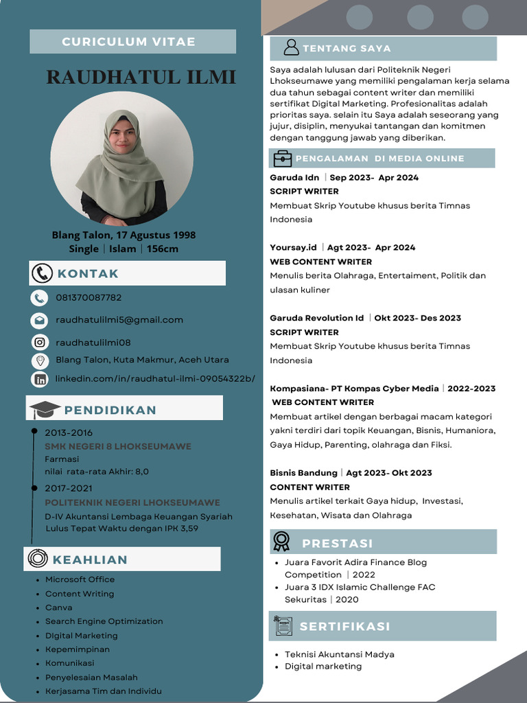 CV Terupdate | PDF