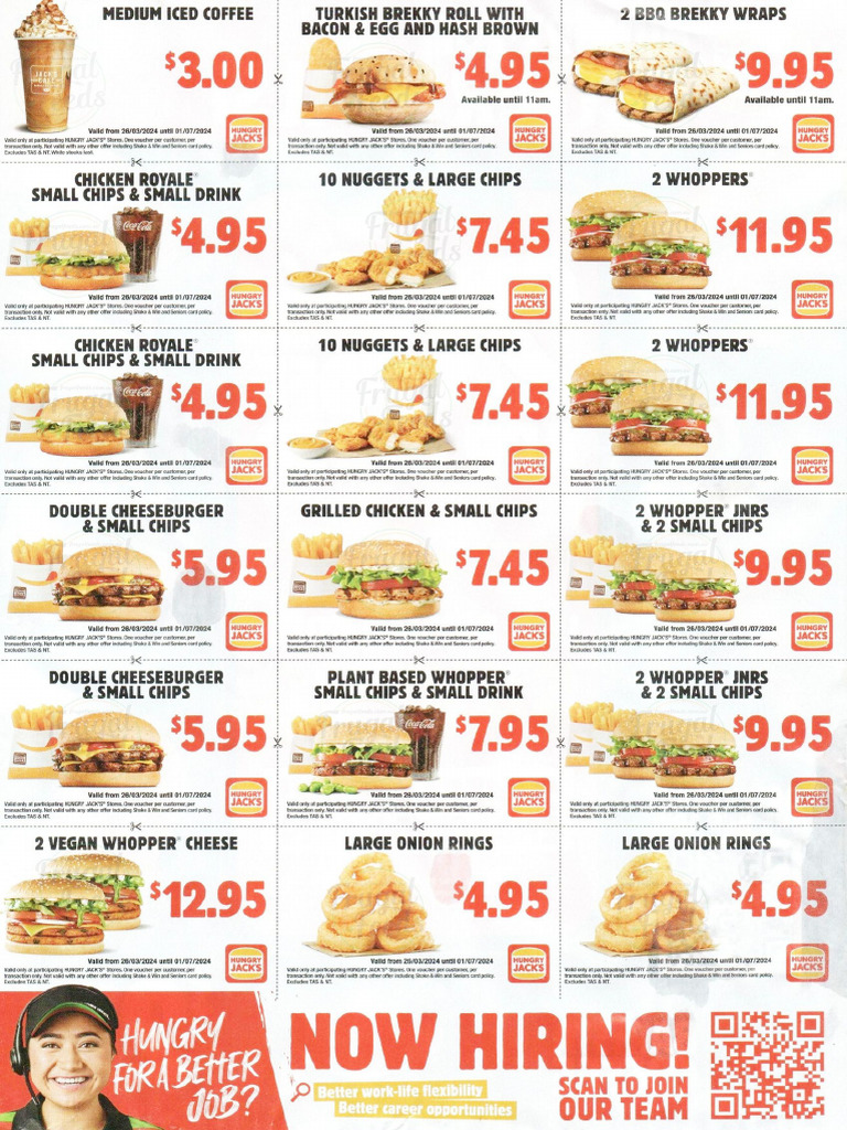 Hungry Jack S Vouchers Valid Until 1 July 2024 HQ3 PDF — free download