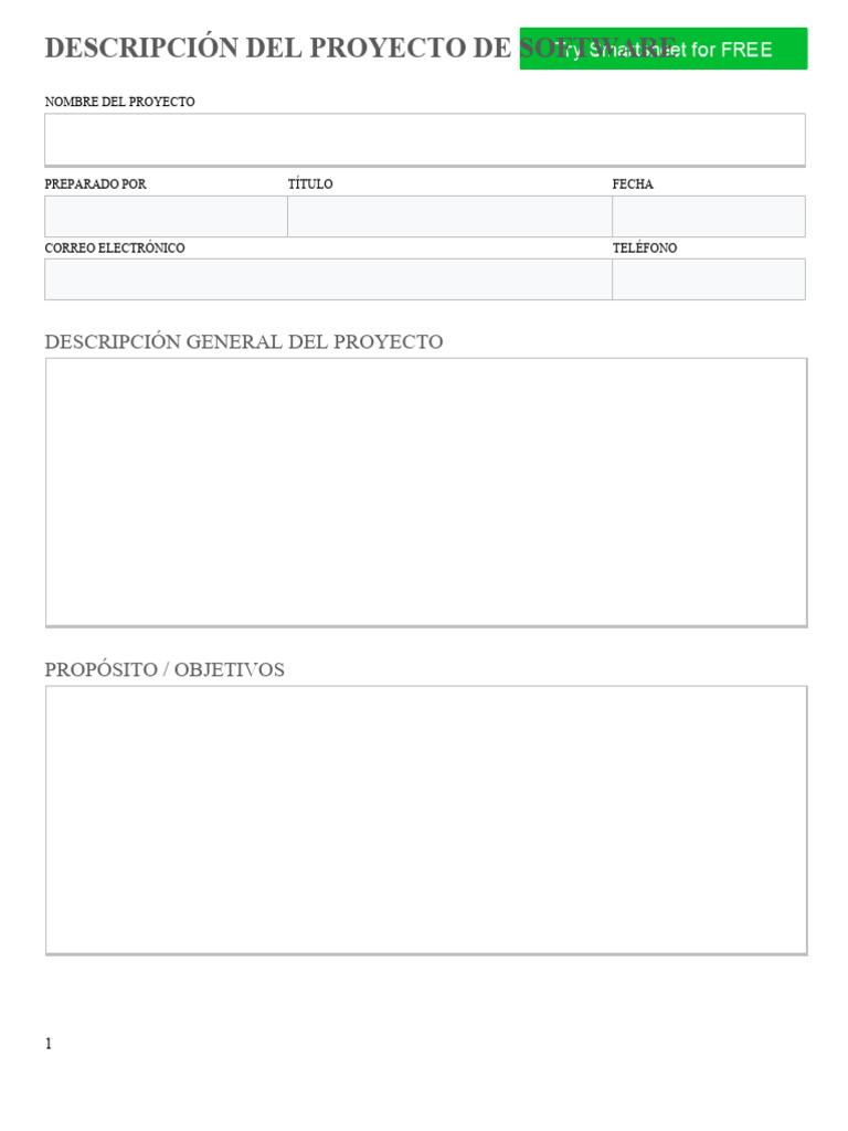 IC Software Proejct Description Template 27473 - WORD - ES | PDF ...