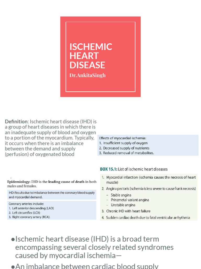 Ischemic Heart Disease | PDF | Coronary Artery Disease | Myocardial ...