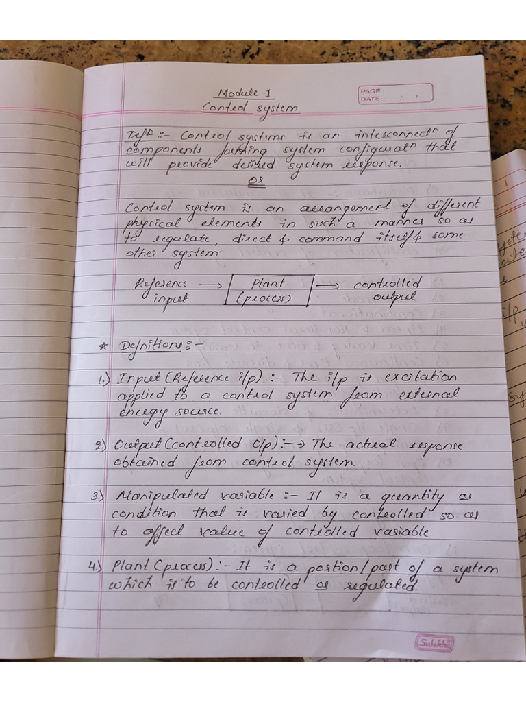 Control system notes 1 pdf