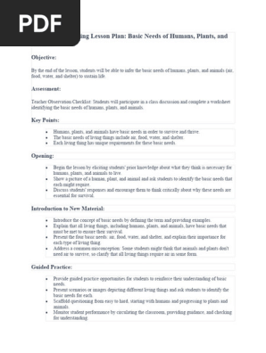 Backwards Planning Lesson Plan