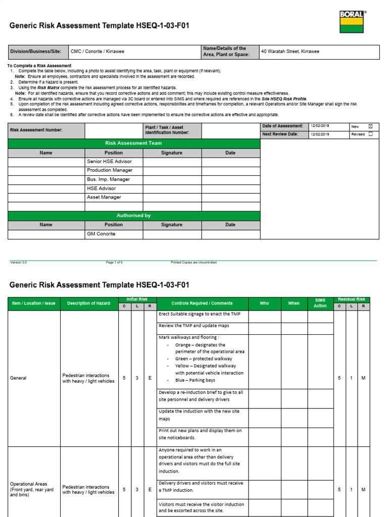 Risk Assessment Process Guide | PDF | Risk | Risk Assessment