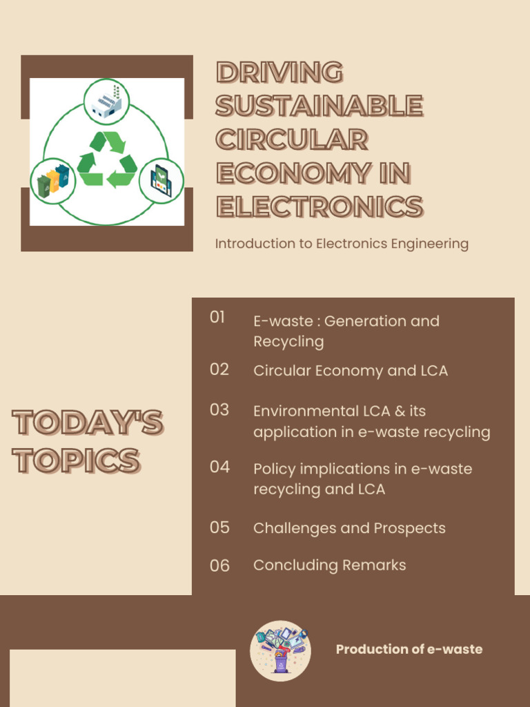 Sustainability in Electronics | PDF | Electronic Waste | Life Cycle ...