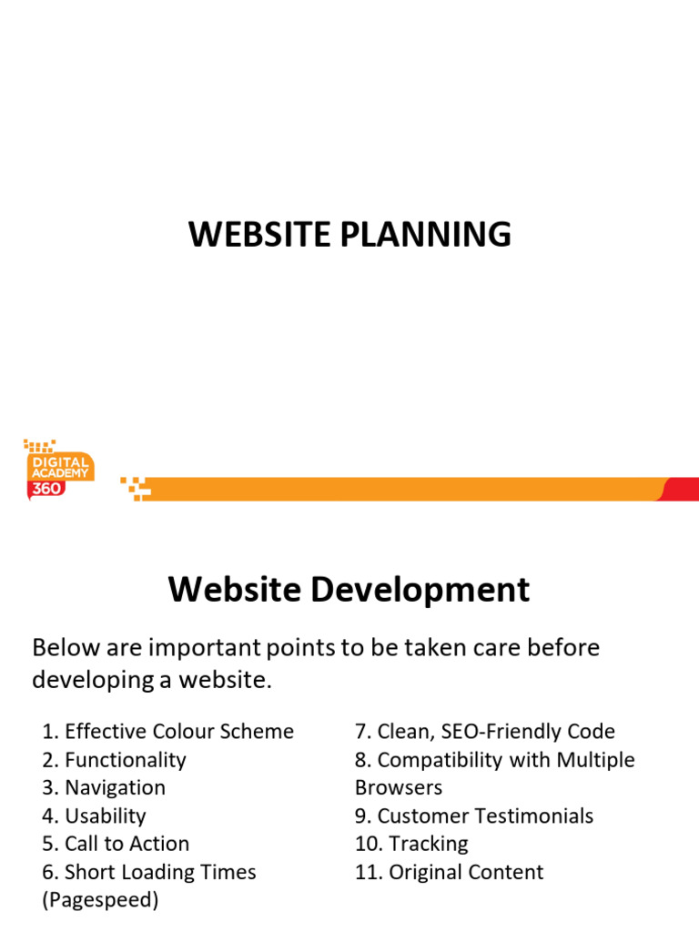 Website Planning-PPT 20-01-2017 | PDF | Websites | Dynamic Web Page