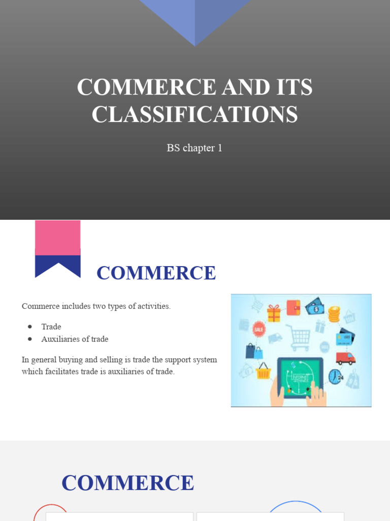 Understanding Commerce and Trade Types | PDF | Commerce | Trade