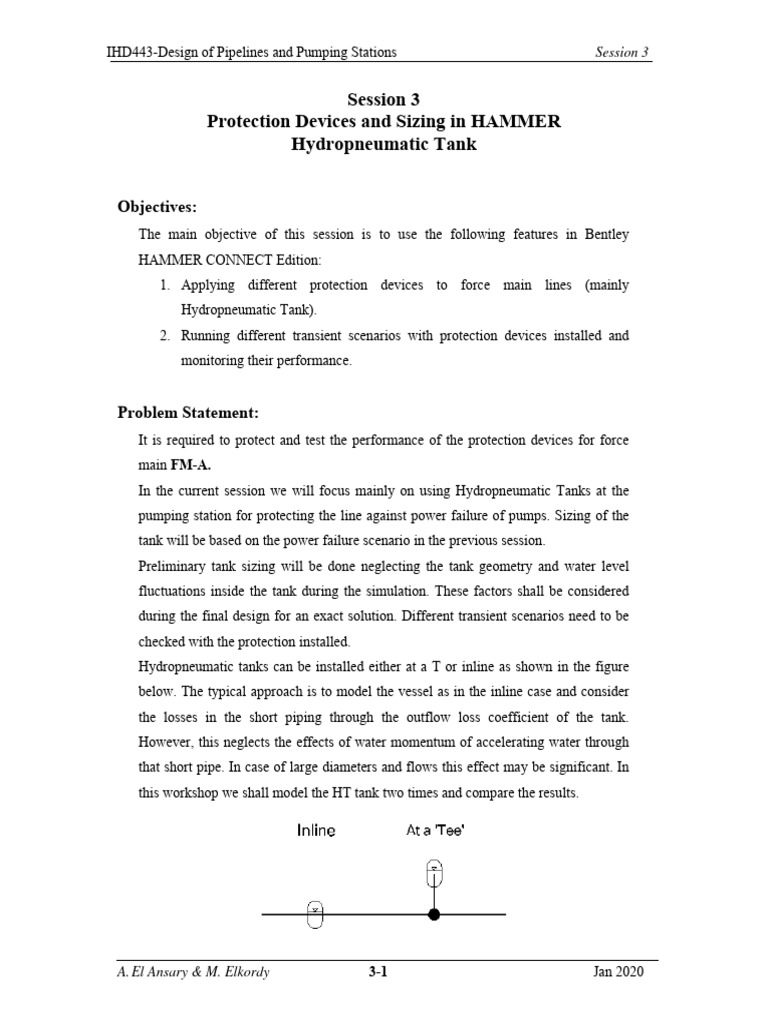 Session 3 - Sizing Protection Devices in HAMMER (HT Tank) | PDF | Gases ...
