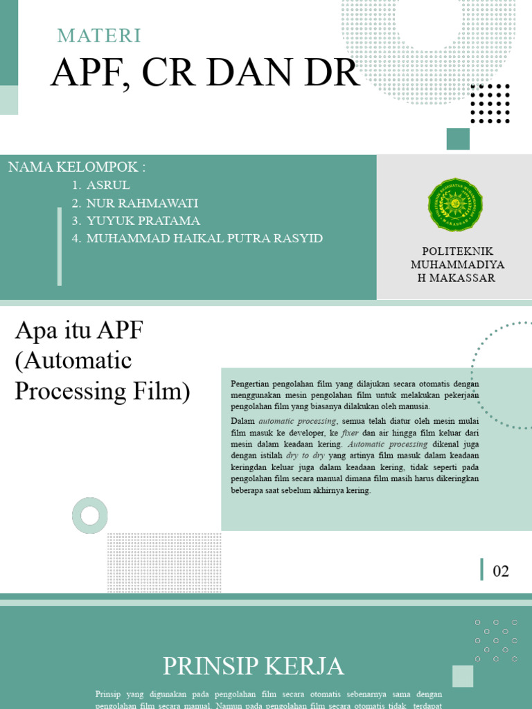 Pengolahan Film Radiografi: APF, CR, DR | PDF | Komputer