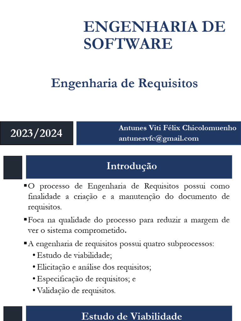 Engenharia de Requisitos em Software | PDF | Engenharia de Software ...